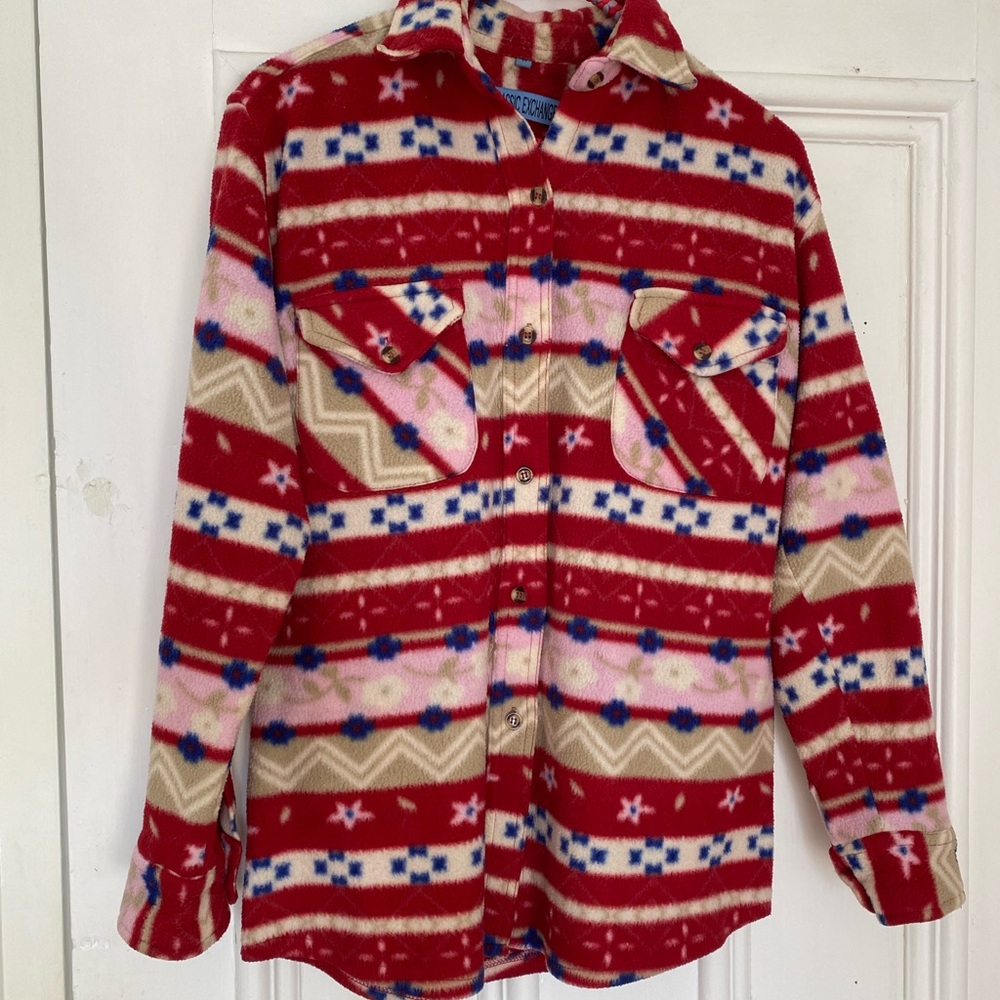 Vintage Fleece Button Up